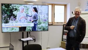 Gary taking part in our Unique Senior Care Caregivers training.