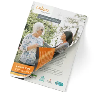 Unique Senior Care Live In Care Brochure