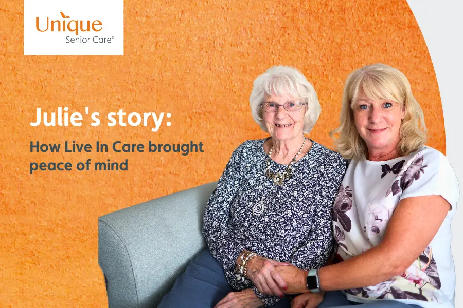 Julie's story - how live in care brought peace of mind